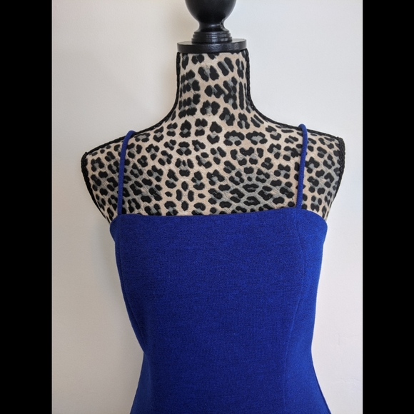 Do+Be Blue Skater Dress Adjustable Straps Medium - Picture 5 of 7